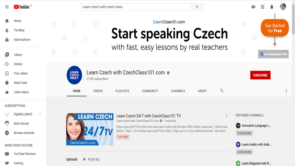 TOP 9+1 YouTube kanálů k češtině pro cizince | Czech Time